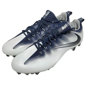 Nike Vapor Untouchable Pro PF Football Cleats Navy & White Mens